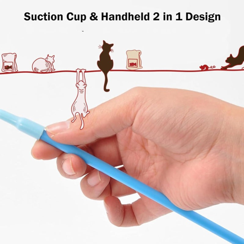 Tropy® - Zoomie Fjädervippa Kattleksak Sugkopp Aktiv